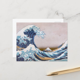 Tsunami Great Wave off Kanagawa Japan by Hokusai Postcard