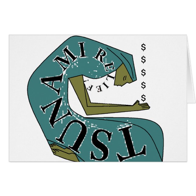 TSUNAMI RELIEF ! $ (Front Horizontal)