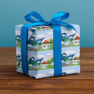 Tsunami Wave Wrapping Paper