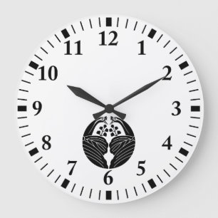 Tsuru Wari Kiri Large Clock