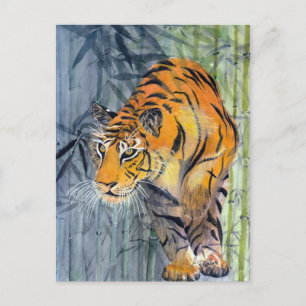 Tsuyako Tiger Postcard