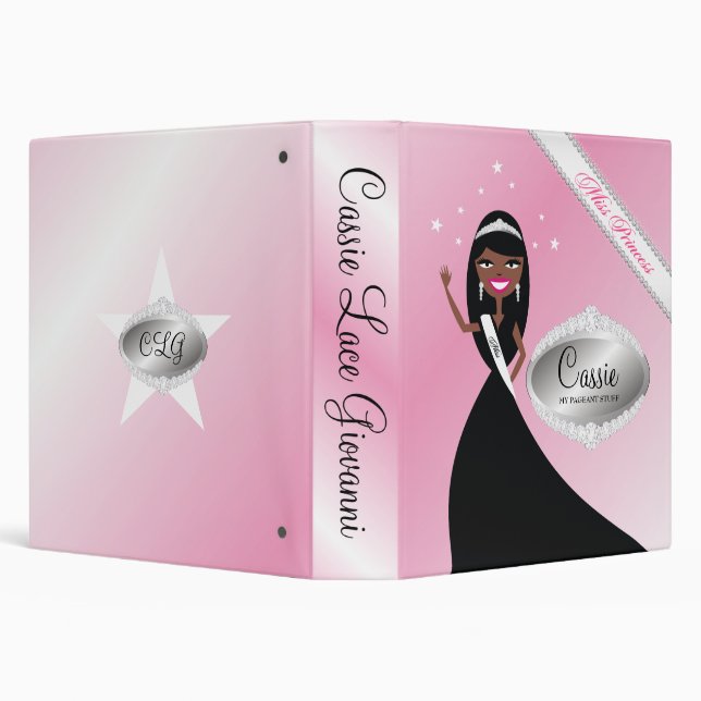 TT-Miss Beauty Princess | Black | African American Binder (Background)