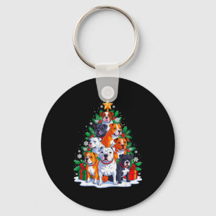 Ttbull Tree Christmas Ttbull Lover Xmas Squad Men  Keychain