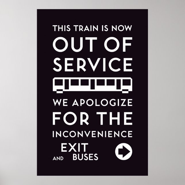 TTC - Affiche d'excuses pour services rendus (Devant)