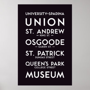 TTC - Affiche Université-Spadina