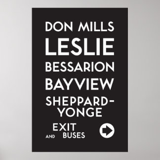 TTC - Poster de Sheppard Don Mills