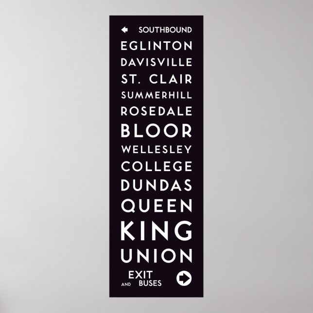 TTC - Poster long des stations sud (Devant)