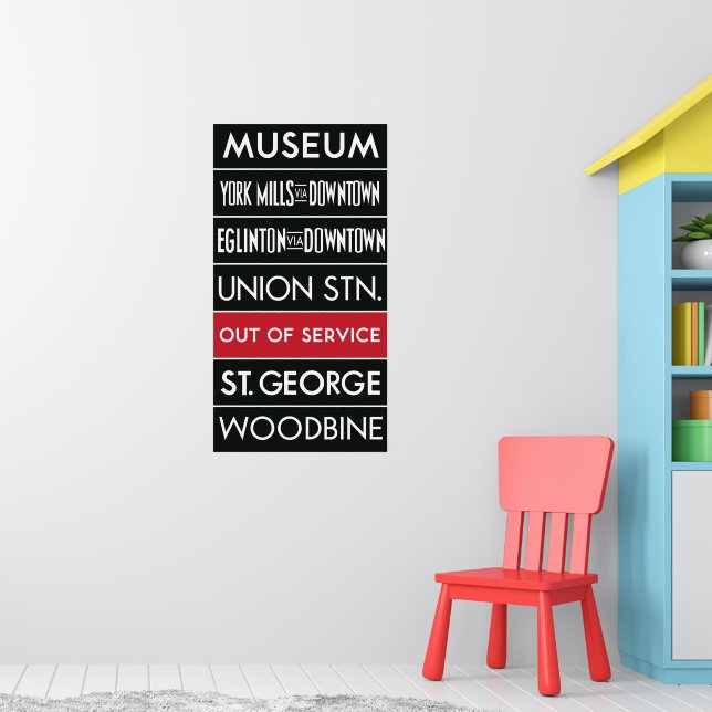 TTC Subway Destination Sign v1 | Zazzle