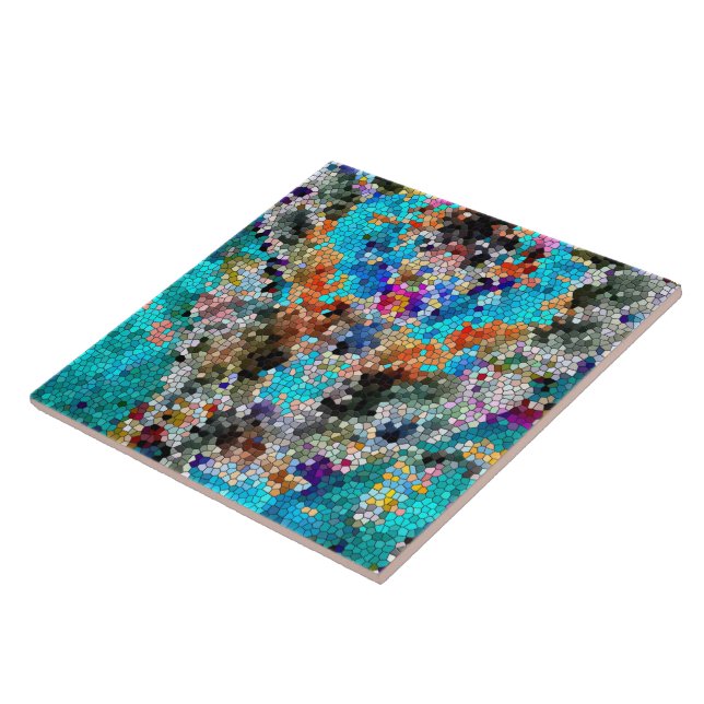 TTEQOTGCubismINV SGDRKDP BLUE Tile (Side)