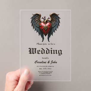 TThe pulsating heart of mechanics,  Acrylic Invitations