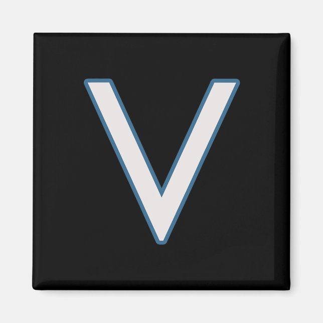 Ttlefield V Letter Games Funny Gaming Video Game A Magnet (Front)