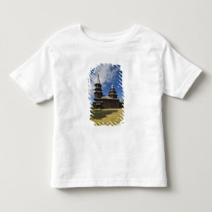 Ttraditional wooden Russian Orthodox church Toddler T-shirt