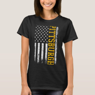 Ttsburgh Usa Flag Patriotic American From Ttsburgh T-Shirt