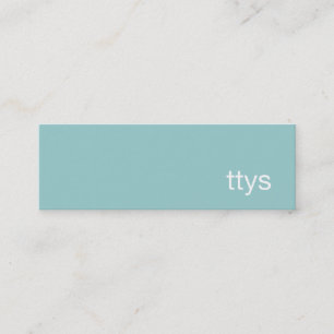 Ttys Networking Minimalistic Business Card