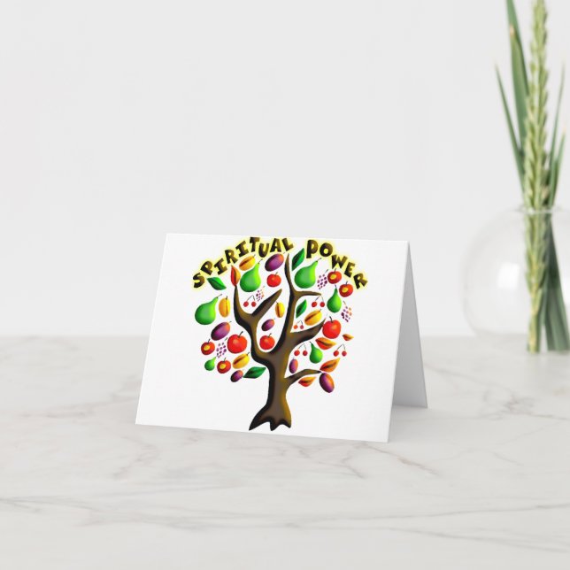 Tu Bishvat Holiday Card (Front)