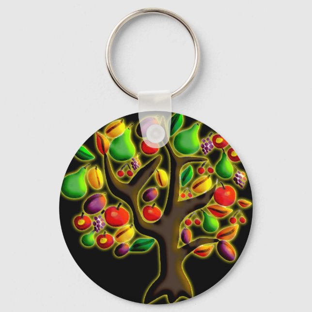 Tu Bishvat Keychain (Front)