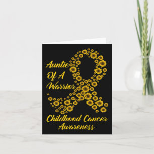 Tu Childhood Cancer Awareness Month Costume Auntie Card