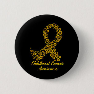 Tu Childhood Cancer Awareness Month Costume Yellow 2 Inch Round Button