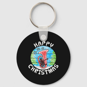 Tu Christmas Tuist Br Musician Music Teacher 1  Keychain