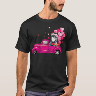 Tu Cute Truck Cat Valentines Day Costume Boy Girl T-Shirt
