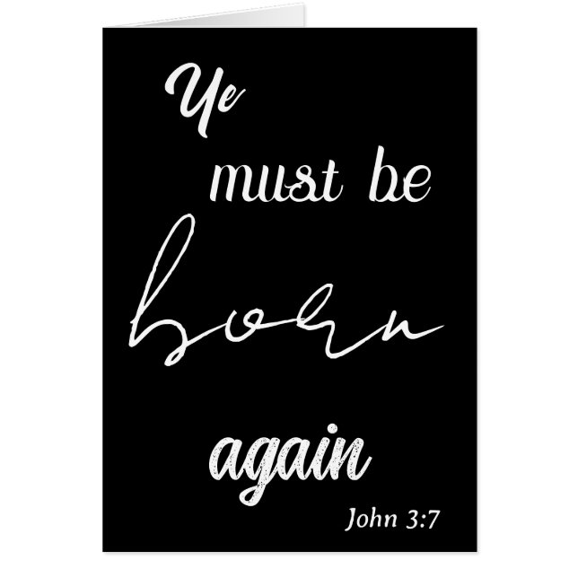 Tu Dois Être Né À Nouveau Anniversaire (Devant)