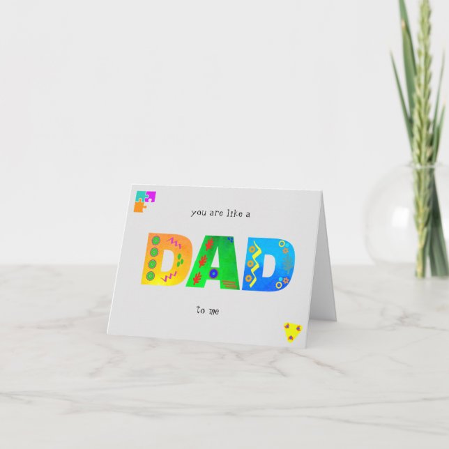 Tu es comme un DAD pour moi Bonne Carte d'Annivers (Devant)