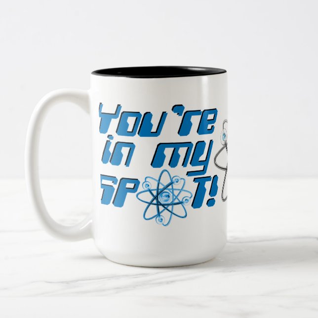 Tu es dans mon Geek  tache Humour Mug (Gauche)