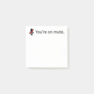 Tu es muet. 3 x 3 Post-it Notes collantes