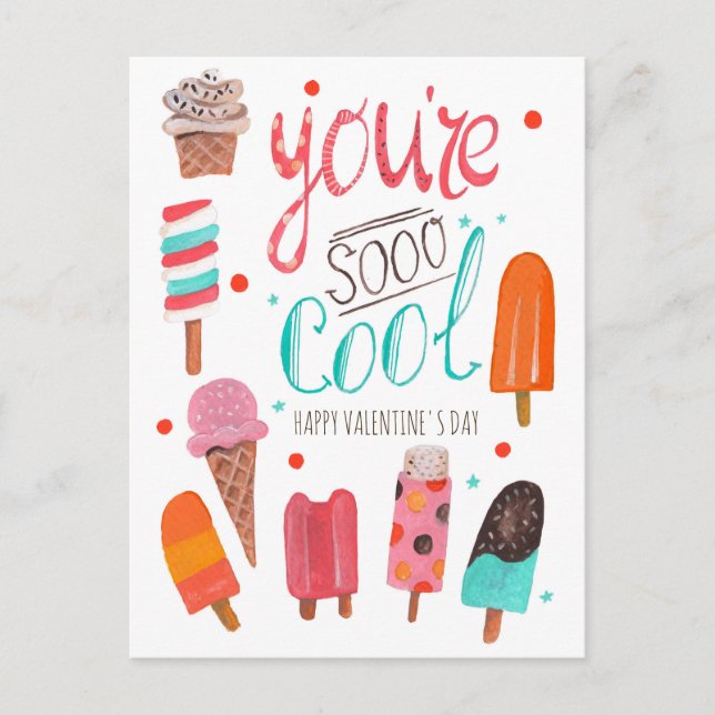 Tu es si Cool | Valentine | Carte postale (Devant)