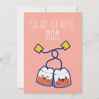 Tu es une carte de jour pour maman punny riffée de