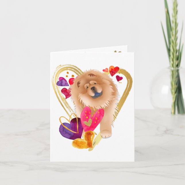 TU FAIS MON COEUR ALLER BLER - Cartes d'art Chow (Devant)