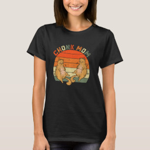 Tu Funny Overweight Chubby Chonk Cat Mom Meme T-Shirt