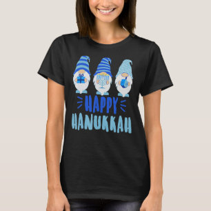 Tu Happy Hanukkah 2022 Gnome Menorah Dreidel Costu T-Shirt