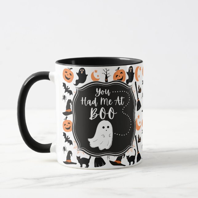 Tu M'As Eu À Boo Halloween Mug (Gauche)