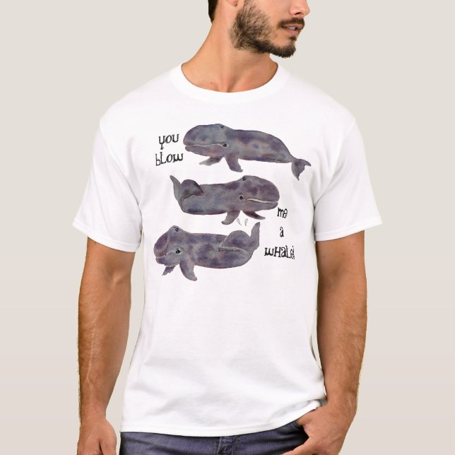 Tu M'As Frappé Une Baleine ! T-shirt (Devant)