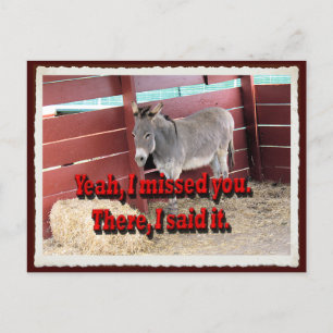 Tu m'as manqué... carte postale