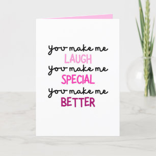 Tu Me Fais Rire, Carte Anniversaire
