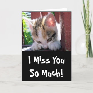 Tu me manque carte de voeux