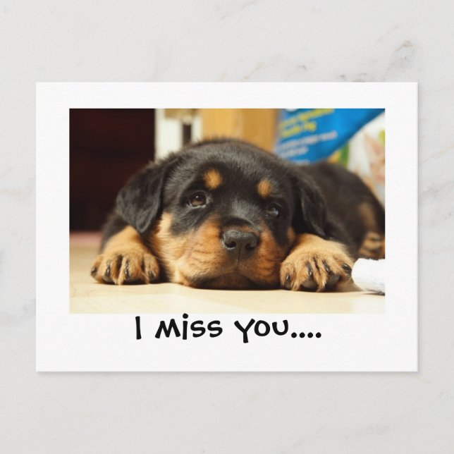 Tu me manque carte postale (Devant)