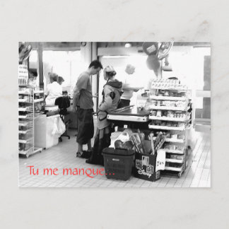 Tu me manque... postcard