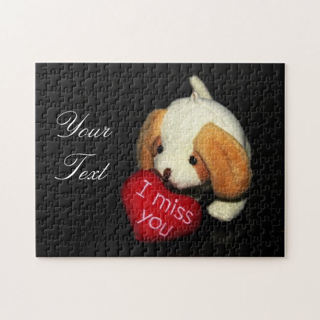 "Tu me manque" puzzle de photo (Horizontal)