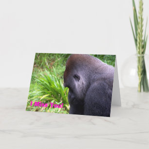 Tu Me Manques ! Carte Gorilla