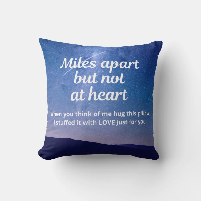 Tu me manques coussin - Entends un câlin à celui q (Recto)