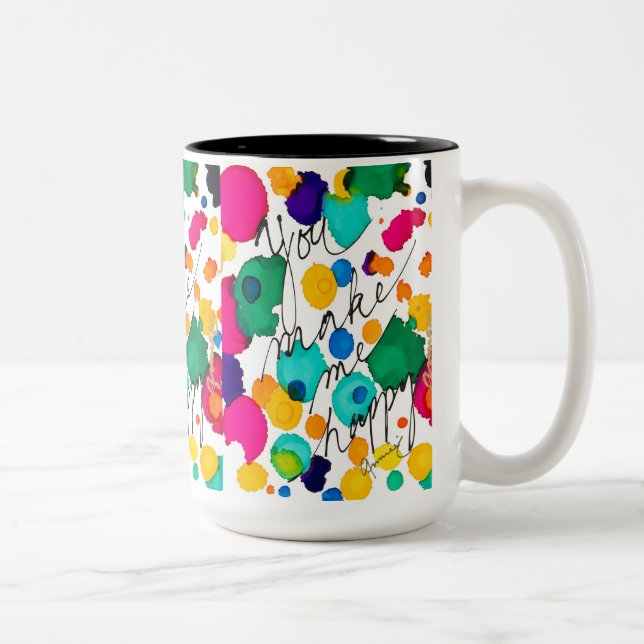 Tu Me Rends Joyeuse Mug De Café (Droit)