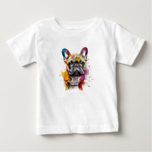 Tu peque, con mucho estilo  Bulldog francés  Baby T-Shirt