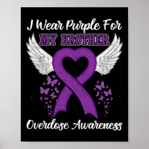 Tu Support Overdose Awareness Month Costume Brothe Poster