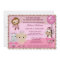 Tu Tu Cute Baby Shower invitation MONKEY GIRL TTC