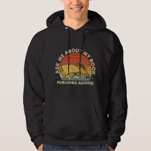 Tu Vintage Ask Me About My Book Published Author W Hoodie