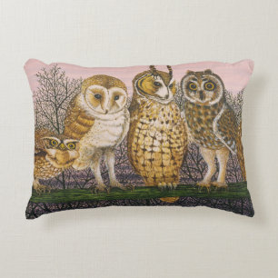 Tu-whit Tu-whooing Accent Pillow