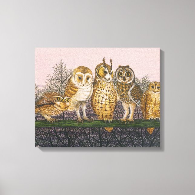 Tu-whit Tu-whooing Canvas Print (Front)